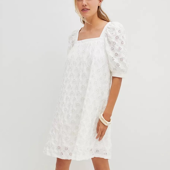 NWT Anthropologie Maeve Eyelet Mini Dress XL - Picture 4 of 5
